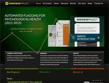 Tablet Screenshot of durkheimproject.org